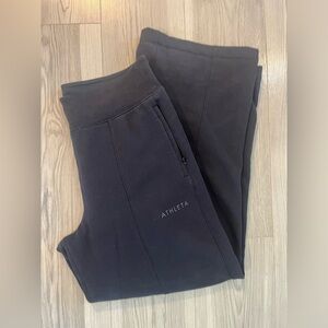 Women’s Athleta Wide Leg Black Sweatpants Size L